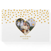 Confete Dourado Personalizado em Branco