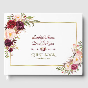 Livro De Visitas Convite de casamento Borboleta