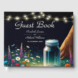 Livro De Visitas Convite para Casamento Russo de Firefly Elegante