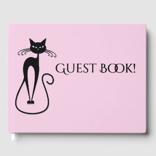 Livro De Visitas Cor-de-rosa branco preto