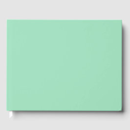 Livro De Visitas Cor Sólida Verde do Seafoam