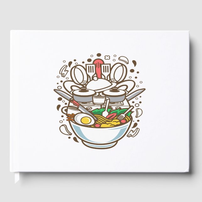 Livro De Visitas Cozinhar Ramen (Frente)