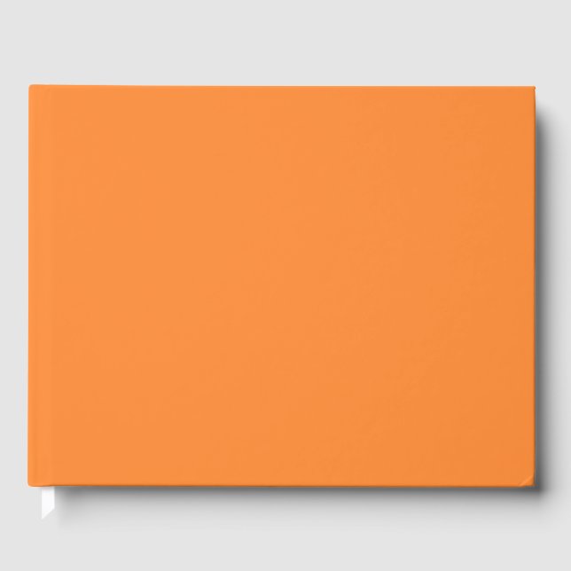 Livro De Visitas Crayon Color Orange Guest Book (Frente)