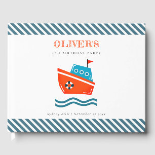 Livro De Visitas Crianças Brilhantes, Barcos Náuticos, Qualquer Ida