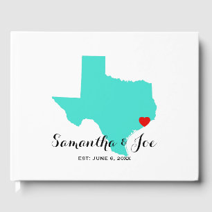 LIVRO DE VISITAS CRIE O SEU PRÓPRIO CASAMENTO DE TEXAS TURQUOISE