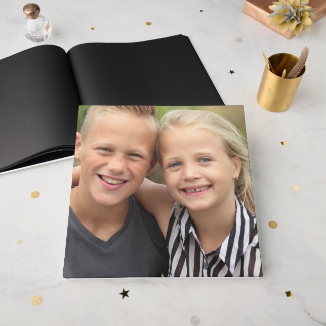 Livro De Visitas Crie sua própria foto (Frente aberta)