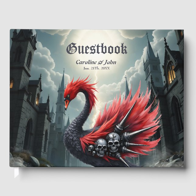 Livro De Visitas Crimson Cathedral Swan.  (Frente)