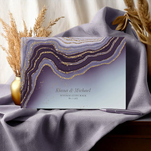 Livro De Visitas Crystal Agate Wedding Ametyst ID825