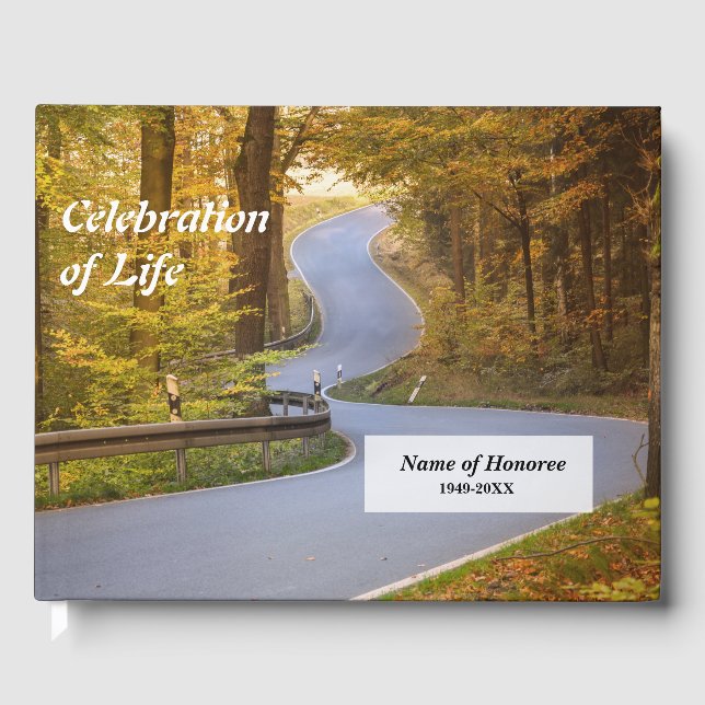 Livro De Visitas Curvy Road Celebration of Life Memorial (Frente)