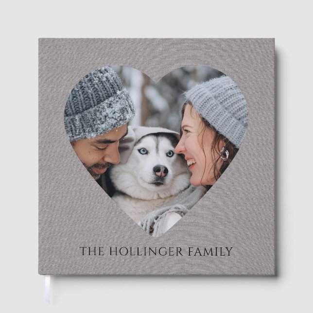 Livro De Visitas Custom Family Photo Album Book (Frente)