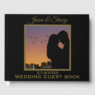 Livro De Visitas Custom Photo and Text Simple Elegant