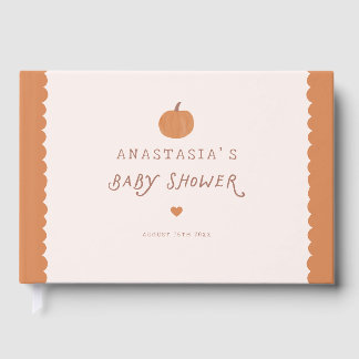 Livro De Visitas Cute Little Pumpkin Gender Neutral Baby Shower