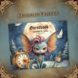Livro De Visitas Cute Moonlit Fantasy Creature