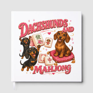 Livro De Visitas Dachshunds e Mahjong