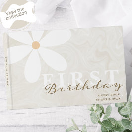 Livro De Visitas Daisy First Birthday Themed Party