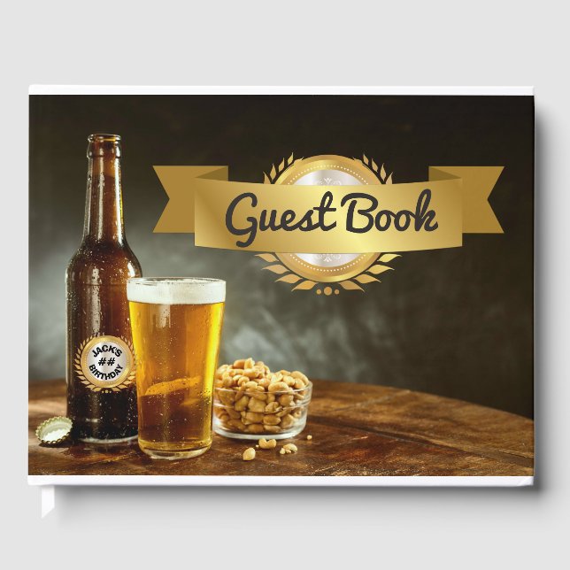 Livro de Visitas de Aniversário da Cerveja do Home (Frente)