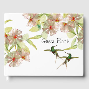 Livro de Visitas de Beija-flores Exóticos Flores