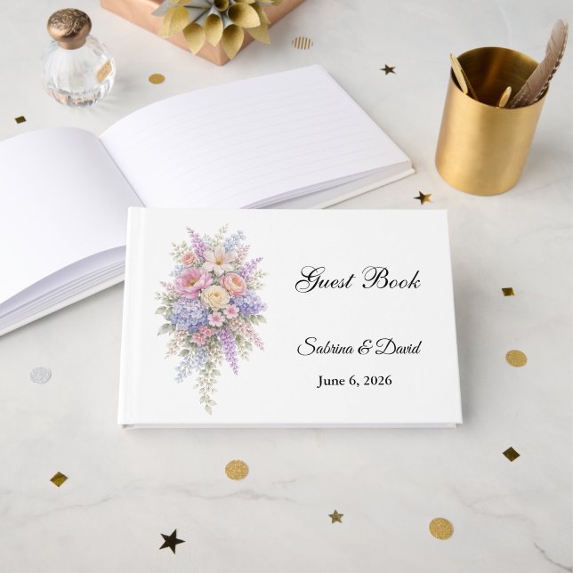 Livro de Visitas de Casamento (Frente aberta)