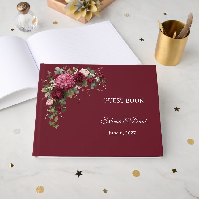 Livro de Visitas de Casamento (Frente aberta)