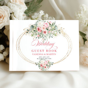 Livro de Visitas de Casamento Atemporal Bege e Dou