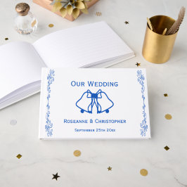 Livro de Visitas de Casamento Blue Sapphire Bells