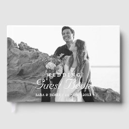 Livro de Visitas de Casamento com Fotos Terracota