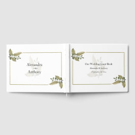 Livro de Visitas de Casamento de Minimalista Elega