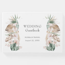 Livro de Visitas de Casamento de Orquídea Tropical