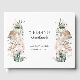 Livro de Visitas de Casamento de Orquídea Tropical