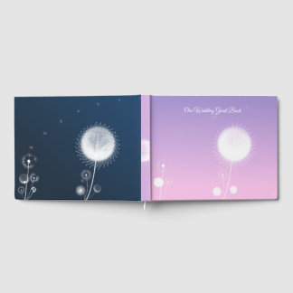Livro de Visitas de Casamento Elegante Dandelion A