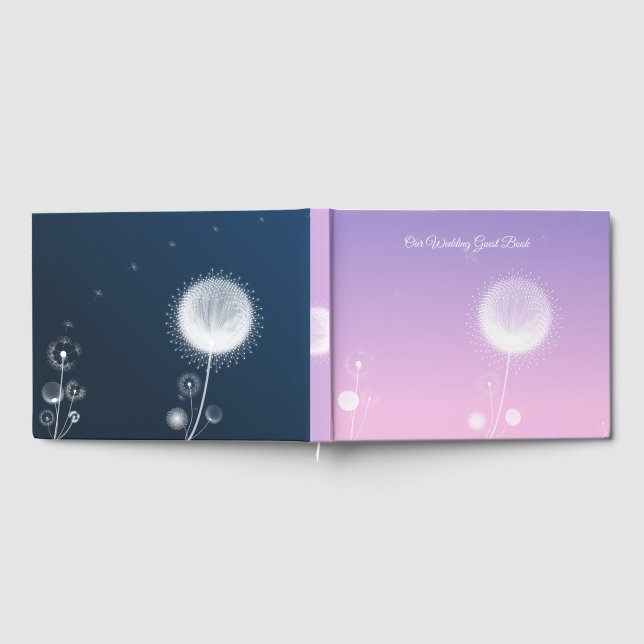 Livro de Visitas de Casamento Elegante Dandelion A (Completo)