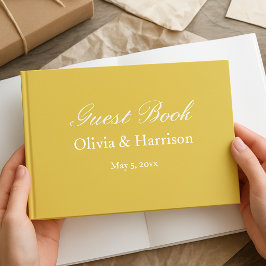 Livro de Visitas de Casamento Elegante Ilha Cítric