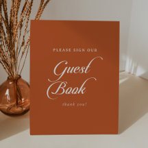 Livro de Visitas de Casamento em Caligrafia Terrac