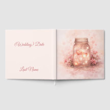 Livro de Visitas de Casamento em Pote de Pedra Rom