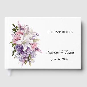Livro de Visitas de Casamento Floral