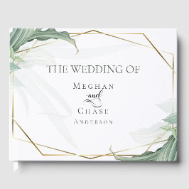 Livro de Visitas de Casamento | Folhas Tropicais E