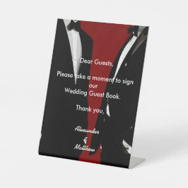 Livro de Visitas de Casamento Gay Moderno e Elegan