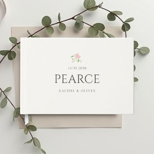 Livro de Visitas de Casamento Ivory   Chic Blush F