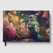 Livro de Visitas de Casamento Khem Hummingbird Gar