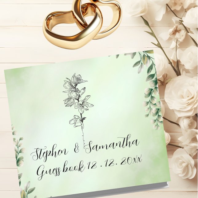 Livro de Visitas de Casamento, Linho Personalizado (Criador carregado)