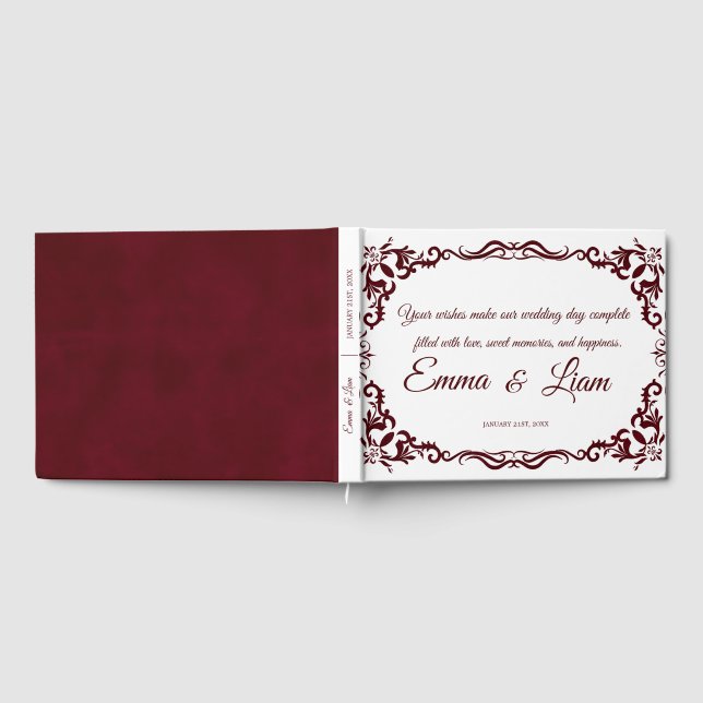 Livro de Visitas de Casamento Mexicano Rústico (Completo)