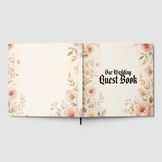 Livro de Visitas de Casamento Minimalista Elegante