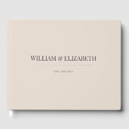 Livro de Visitas de Casamento Minimalista | Soft L