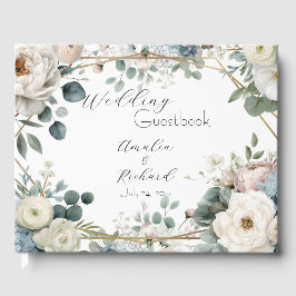 Livro de Visitas de Casamento Personalizado com De