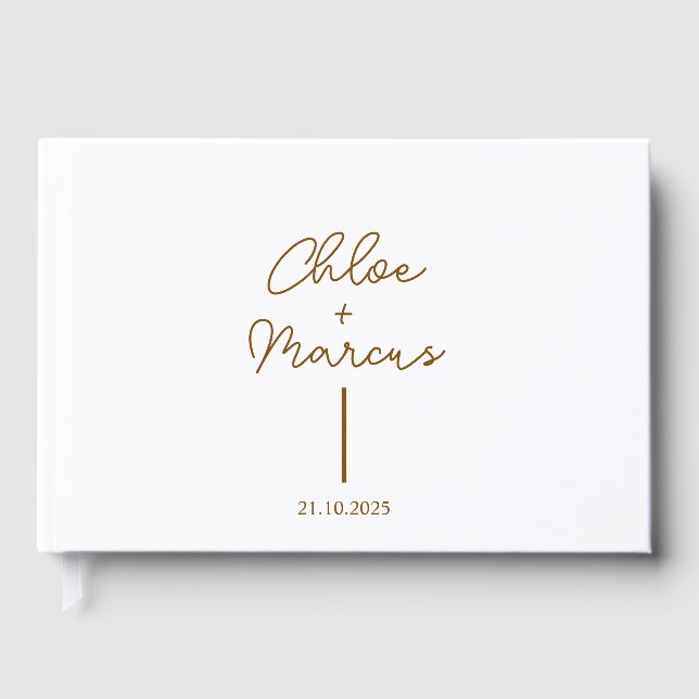 Livro de Visitas de Casamento Personalizado, Cor A (Frente)