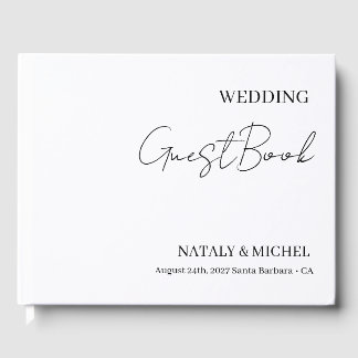 Livro de Visitas de Casamento Personalizado Elegan