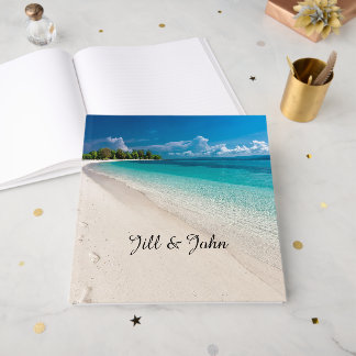 Livro de Visitas de Casamento Praia Personalizado