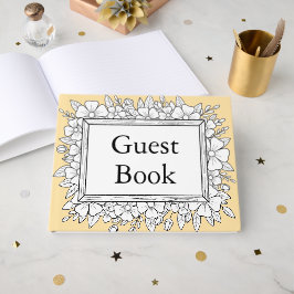 livro de visitas de casamento simples