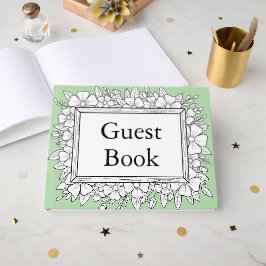 livro de visitas de casamento simples