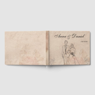Livro de Visitas de Casamento Vintage